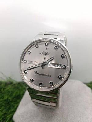 MIDO COMMANDER OCEAN STAR DATODAY 8269 Stainless AUTOMATIC SWISS Mens Watch
