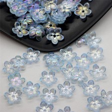 Frosted Flower Beads for Sewing Craft Jewelry DIY Acrylic Bowknot Petal 12mm