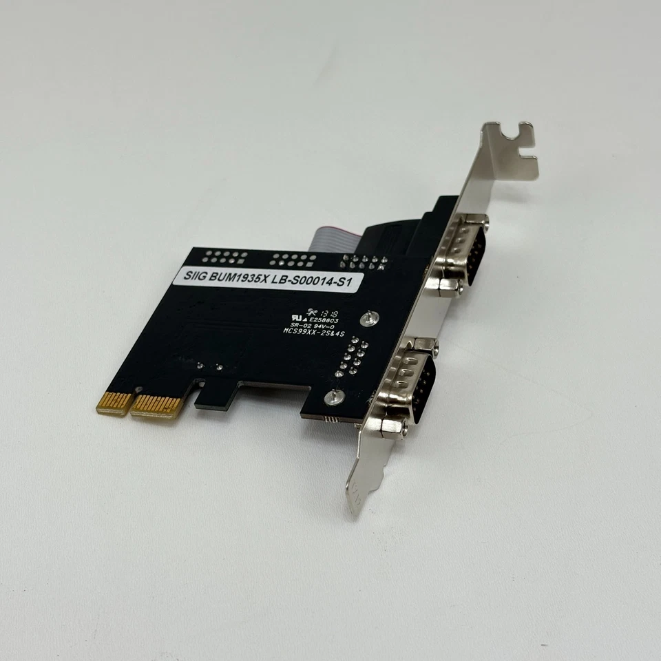 SIIG Legacy & Beyond Dual‑Serial RS‑232 PCIe Card (2‑Port, 16C550, 115.2 Kbps) - Image 4 of 4