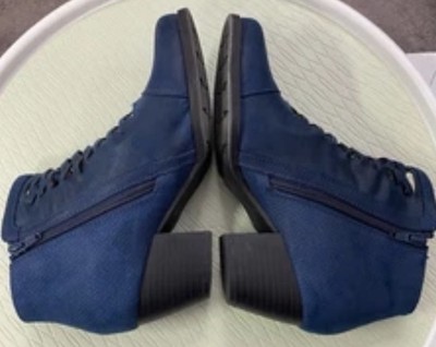 yuuページ Yuu women's brown studded side zip slouch ankle boots size