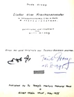 Trude Groag Holocaust survivor,Autograph on her book Theresienstadt ghetto, Ill.