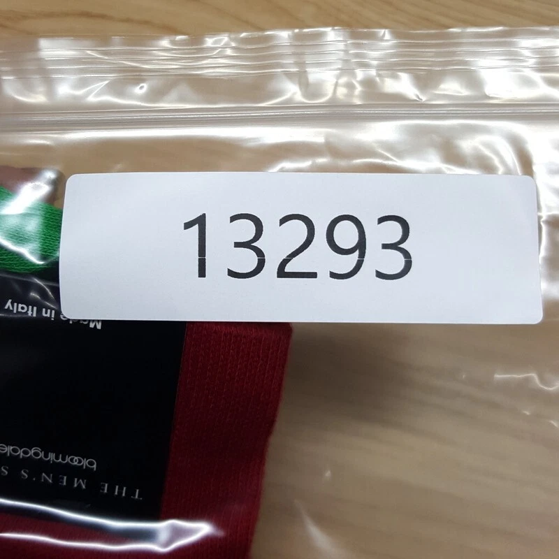 BLOOMINGDALES MENS STORE Red Dress Socks 10-13 Candy Cane Cotton Blend Christmas - Image 4 of 4