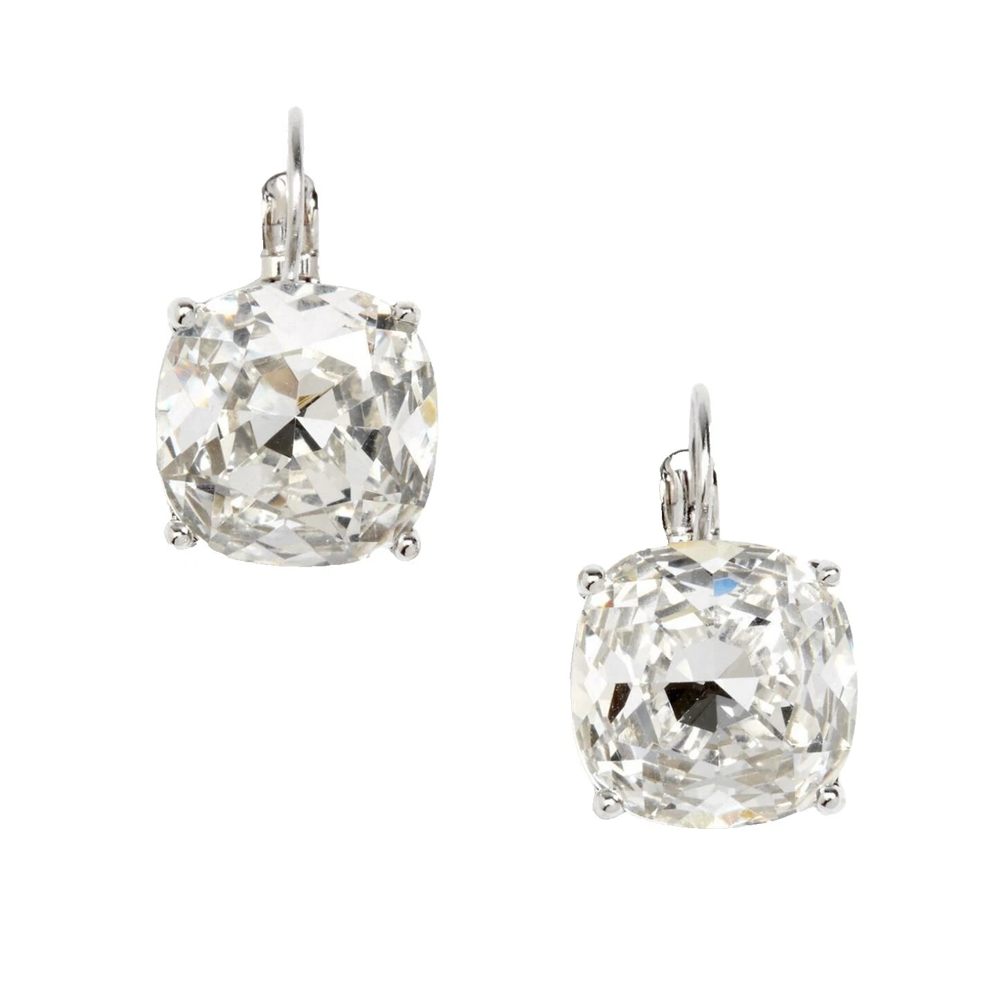 Kate Spade New York rodio Cristal Pendientes de Moda