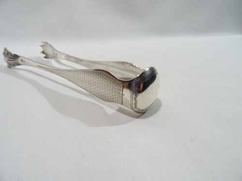 ALTE ZUCKERZANGE AUS MASSIVEM SILBER PUNZEN SUGAR CLAMP ZUCKERKLEMME - Bild 4 von 12