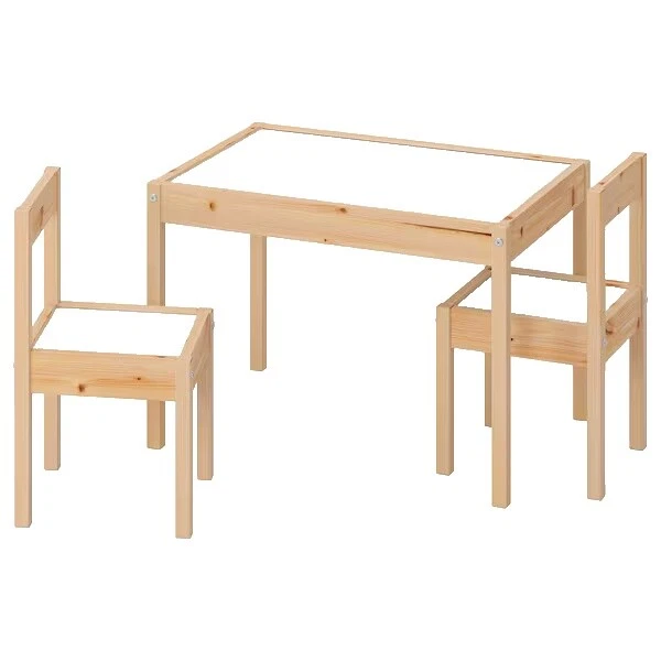 Juego blanco IKEA conjuntos Mesa y sillas para niños y adolescentes