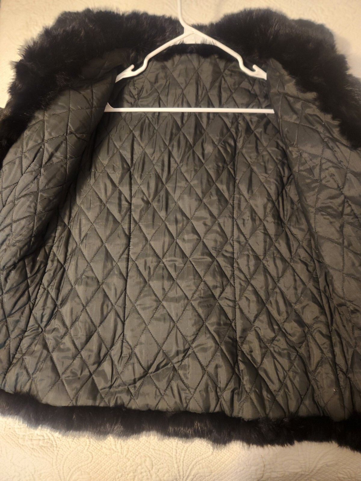 Vintage Genuine Rabbit Fur Coat