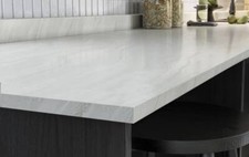 White Sandstone Laminate Worktops