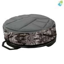 Ultimate Memory Foam Bucket Top Seat - 360° Silent Spin, Fits 2.5-7 Gal Buckets