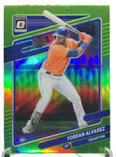 2021 Panini Donruss Optic Yordan Alvarez Green Prizm Parallel #177 Astros