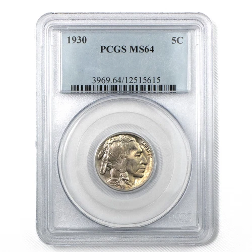 1930-P Philadelphia Buffalo Nickel 5c PCGS MS64 Superb Eye Appeal