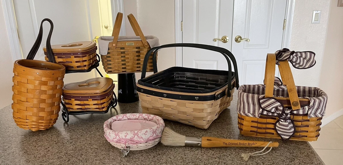 Longaberger Baskets Combos LOT With Rare Basket Brush Too eBay