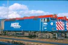 Metra 106 F-40PH, Chicago, Il, 10/89; Kodachrome Original