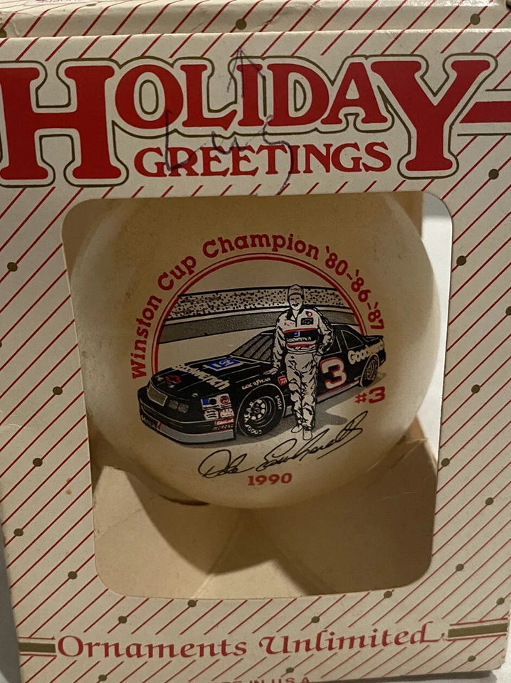 Adorno de 3 tazas Dale Earnhardt 1990 adornos de saludos navideños ilimitados Foto 2 de 4