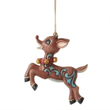 Jim Shore RUDOLPH IN FLIGHT ORNAMENT 6013804 BRAND NEW IN BOX 2023