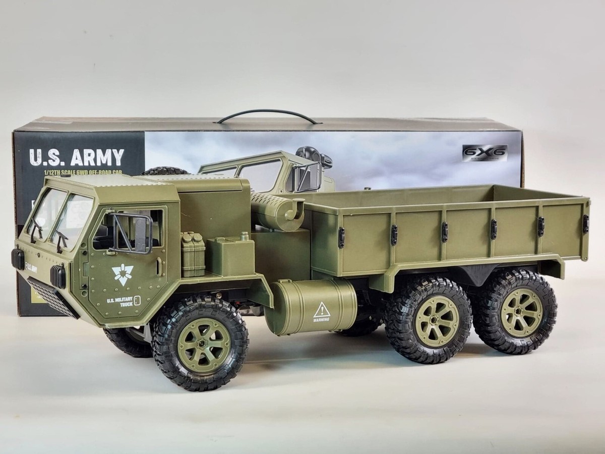 タカラ　1/6 12インチ　USジープ　US Military Vehicle 1:12 Scale Army Green 6WD RC Military Truck - Off-Road