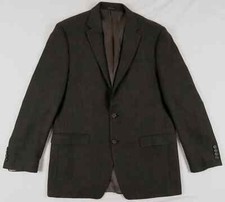 NWOT Lauren Ralph Lauren 100 Wool Brown 2 Button Blazer Sport Coat Jacket 42 L