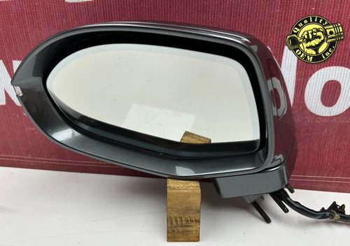 2012-2018 AUDI A7 S7  LEFT SIDE DOOR REAR VIEW MIRROR W/ BLIND SPOT GRAY OEM