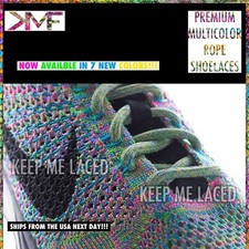 KMF Rope Multicolor Shoelace Colorful Vibrant Replacemen Laces Great All Shoes