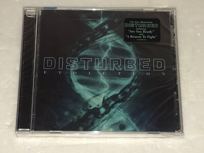 DISTURBED EVOLUTION CD 2018 SEALED NEW HYPE STICKER