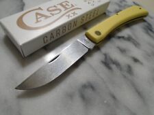 Case XX Yellow Collectible Folding Knives 1 Blades for sale Case XX Yellow Collectible Folding Knives 1 Blades for sale
