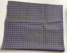 Vintage USA-Made Cotton Plaid Fabric - Red, Blue, Black, & cream Check