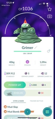 Shiny Grimer Party Hat - tr-de 20k stardust