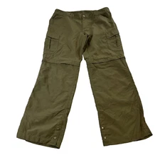 The North Face Women Baggy Cargo Combat Large W34 L30 Green Straight Convertible