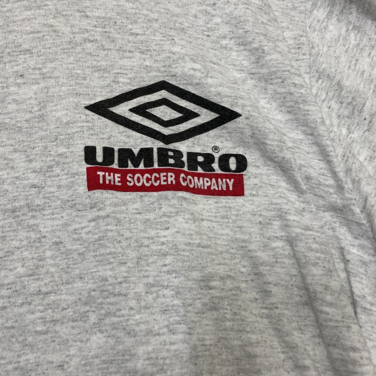 Vintage 90s UMBRO Soccer Football Logo Single Stitch Shirt Large