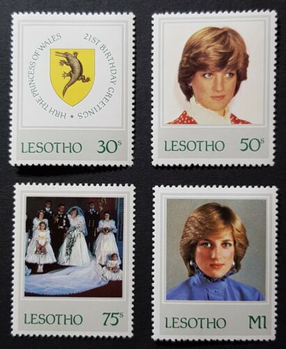 Lesotho: 21st Birthday of Princess of Wales; SG514a etc complete mint set