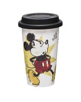 Mickey Mouse Ceramic Travel Mug With Soft Lid Mickey Mouse Ceramic Travel Mug With Soft Lid