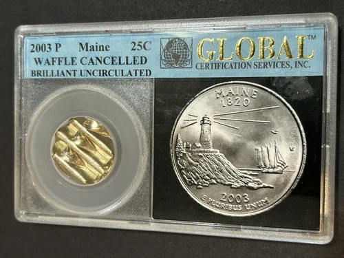 2003 Washington Quarter MAINE ***Waffle Cancelled BU*** LOW Shipping!!!