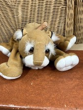 Plush lion Commonwealth 14 cat safari wildlife handle