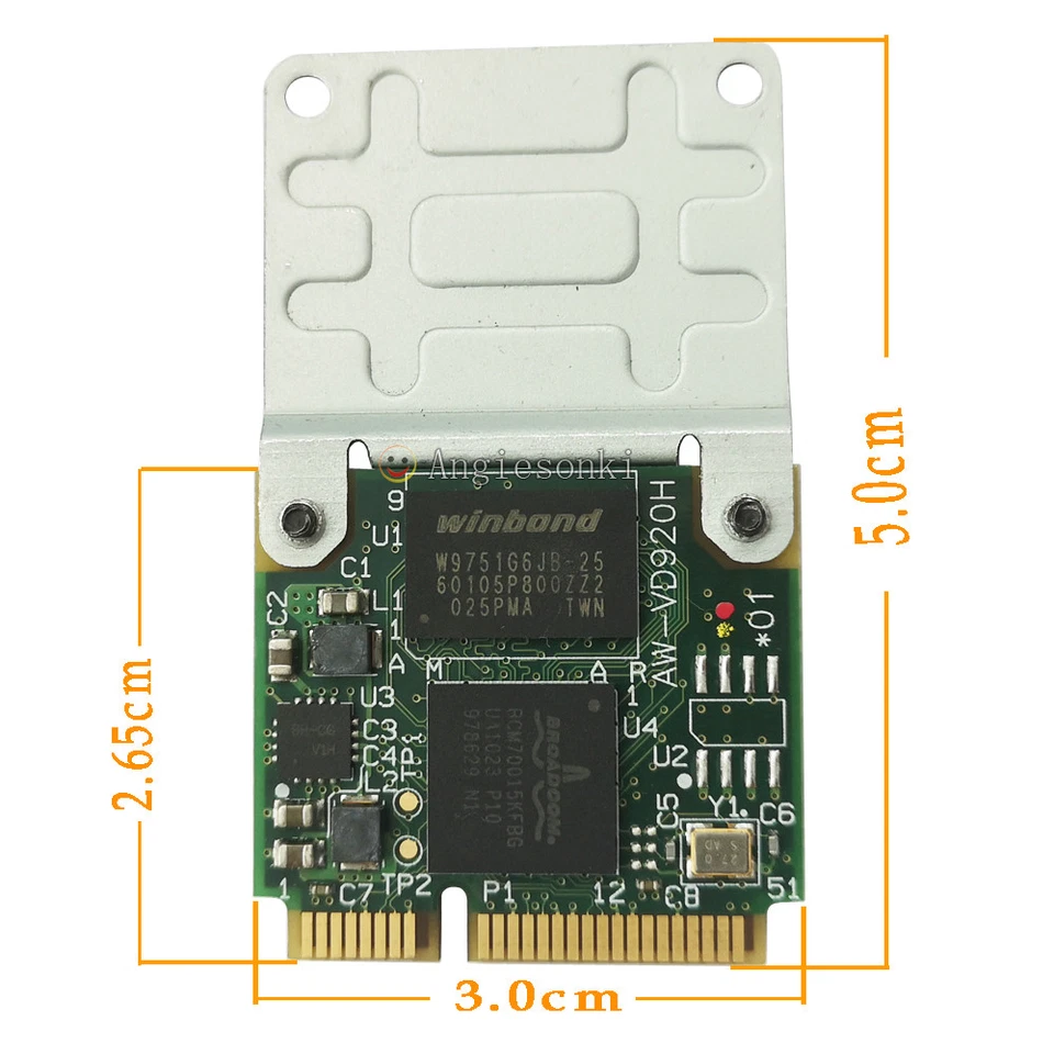 Broadcom AW-VD920 BCM970015 70015 Mini PCI-E APPLE TV 1080p Crystal HD Decoder - Image 3 of 4