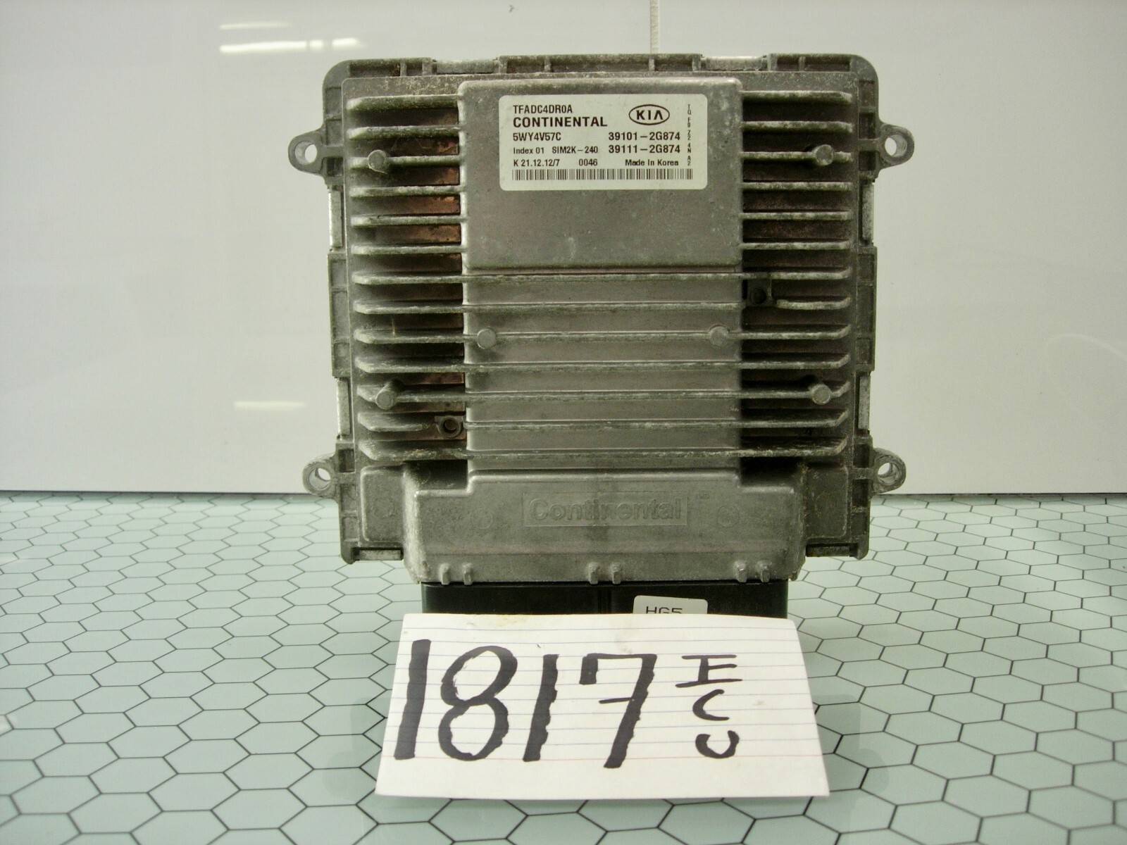 10 11 12 Kia Optima #1817 Engine Computer ECM ECU 39101-2G874