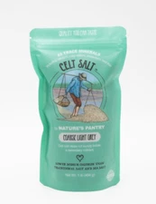 Celtic Sea Salt- Coarse Light Grey 1 lb Resealable Bag Celt Salt Brand FREE SHIP