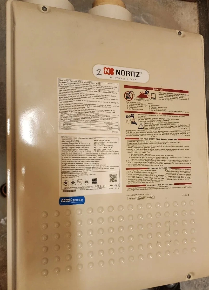 Noritz NRC111-DV 3.8 GPM 199900 BTU 120 Volt - Natural Gas With NORITZ RC- 7651M | eBay