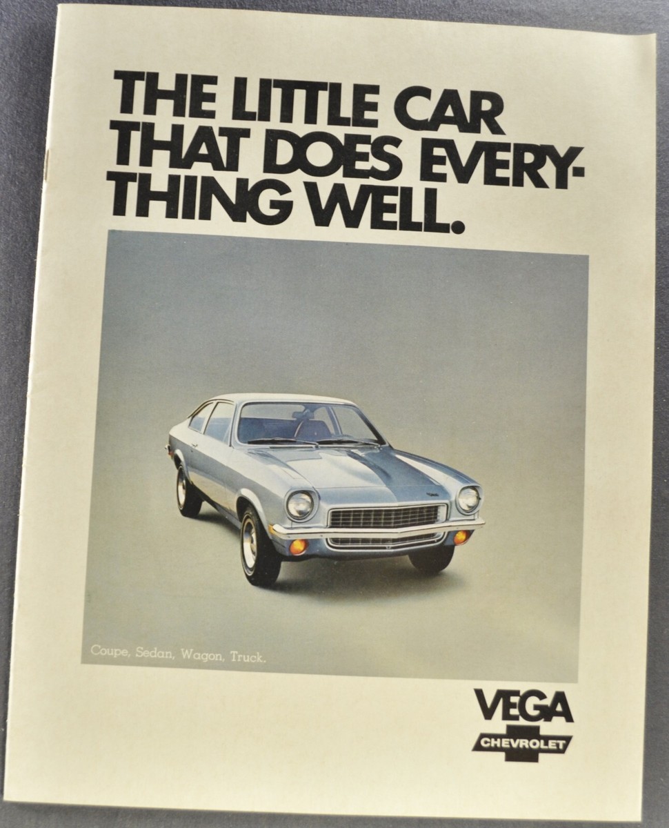 1972 Chevrolet Vega Catalog Brochure Hatchback Kammback GT