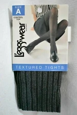 L'eggs Wear Tights Textured Chocolate Size A Control Top New 