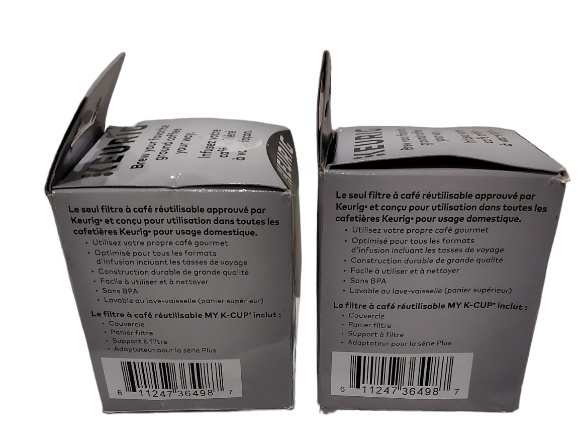 2-PACK - Keurig My K-Cup Universal Reusable K-Cup Pod Coffee Filter Black