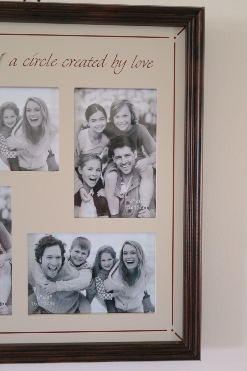 4 in 1 Family Brown Wooden Photo Frame Multi Picture Collage Gift Present |  eBay Australia, image size:800x1200