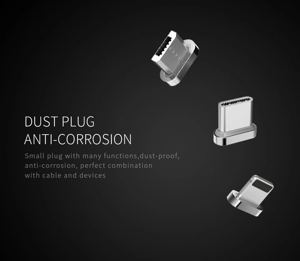 WSKEN Lite магнитные микро типа C USB зарядный кабель для iPhone 15 14 13 12 Android - Изображение 3 из 4