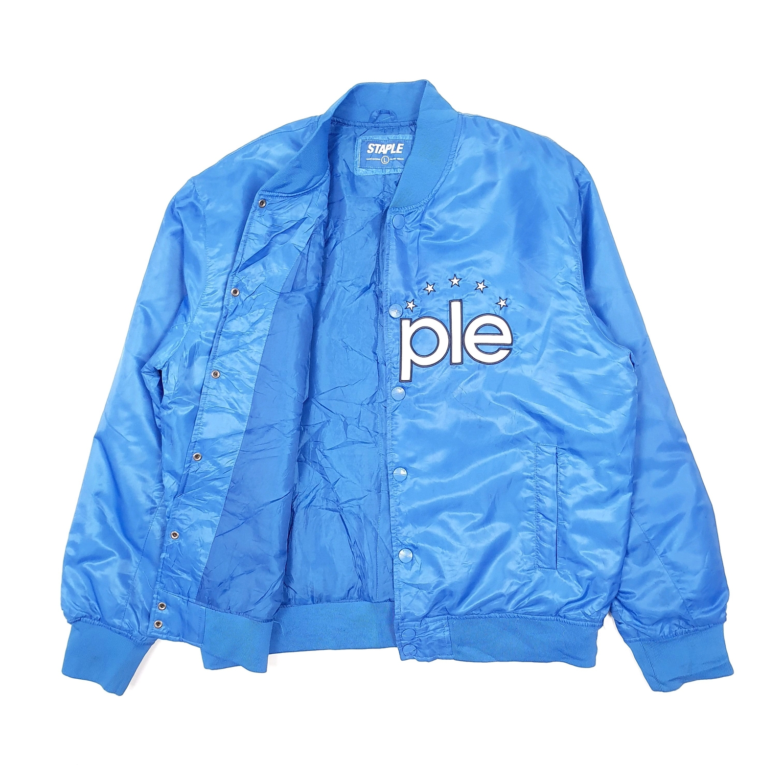 STAPLE PIGEON Bomber Jacket Coat Insulated Jeff Varsity Mens L image 2