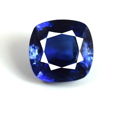5.00 Ct  Natural Blue Cushion Shape Sapphire Certified loose Gemstone 5DOZ