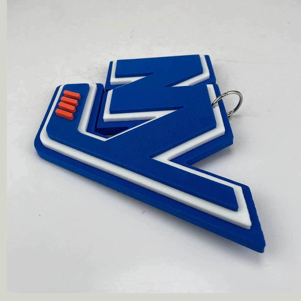 New NHL New York Islanders BIG Fan Chain Orange Necklace Foam MI USA - Image 2 of 3