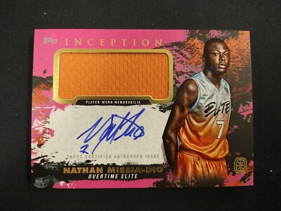 2021 Inception Nathan Missia-Dio Jersey Patch Auto 72/99 RC OVERTIME ELITE 