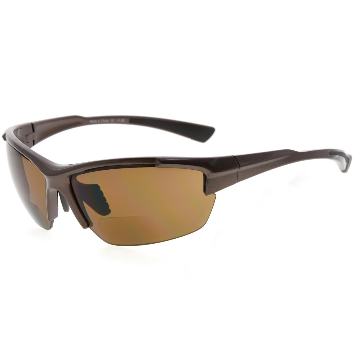 Half Rim Rectangle Bifocal Reading Sunglasses TR90 - image 11