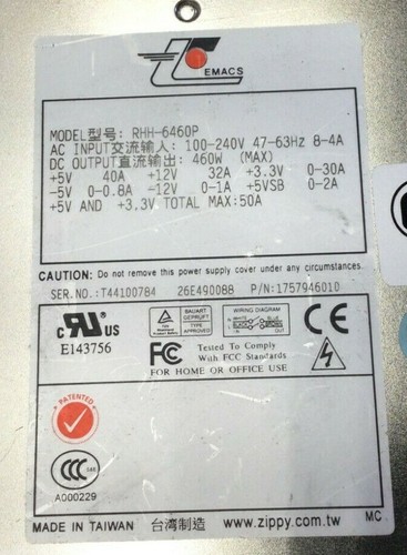 EMAC 1757946010 RHH-6460P 2000370200 2010370049 HP2-6500P-R 2x PSU W/ ENCLOSURE - Picture 2 of 9
