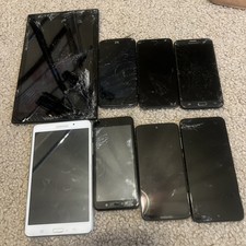 Smartphone lot 6 Phones 2 Tablets Samsung Motorola&LG Parts Repair