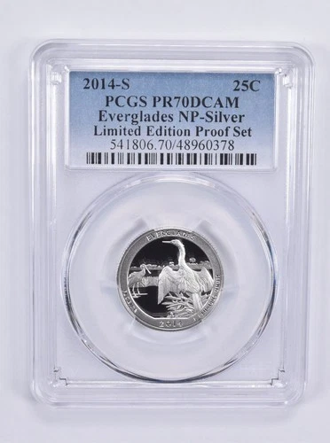 2014-S Washington Quarter Everglades Silver Limited Edition Set PR70 PCGS *4185