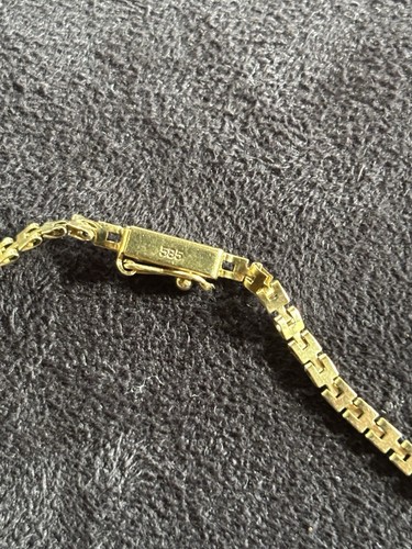 Damen Collier 585 gelb gold mit Perlen Und Diamantsplittern - Bild 5 von 9